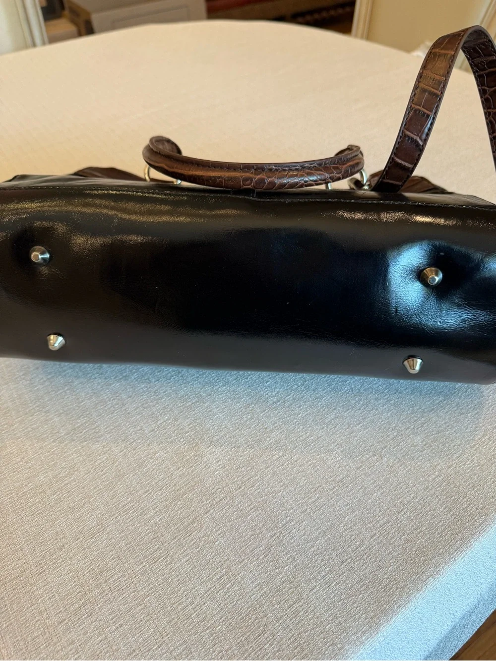 Giani Bernini structured leather